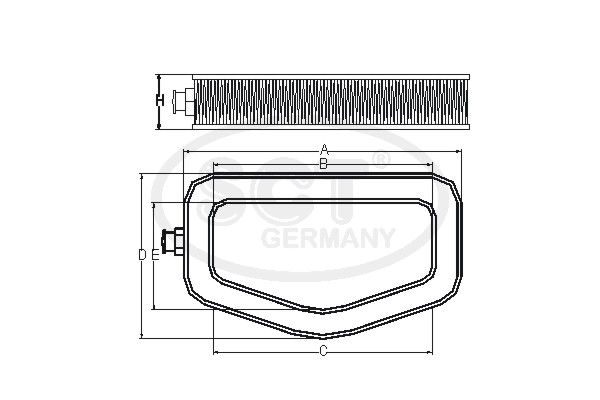 SCT GERMANY Воздушный фильтр SB 2022